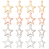 Beebeecraft 80Pcs 4 Colors 304 Stainless Steel Pendants STAS-BBC0001-92-1