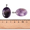 Natural Amethyst Pendants G-T138-207E-3