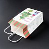 Christmas Theme Kraft Paper Gift Bags CARB-L009-A10-3