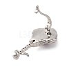 Brass Twister Clasps KK-A256-03P-2