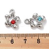 Rack Plating Alloy Rhinestone Pendants PALLOY-F311-21P-3