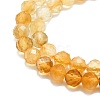 Heated Natural Citrine Beads Strands G-P457-A03-22-2