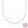 Anti-Tarnish 925 Sterling Silver Chain Necklace HY1372-3-1