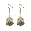 Glass Lantern Dangle Earrings EJEW-MZ00629-03-1