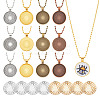 16Pcs 4 Colors Iron Ball Chain Necklaces Making NJEW-DR00011-1