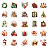 50Pcs Christmas Eve Theme Cartoon Paper Stickers X-DIY-P085-11-5