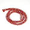 Electroplate Glass Beads Strands X-GR6MMY-47AB-2