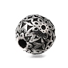 Engraved 304 Stainless Steel Beads STAS-H263-17AS-06-2