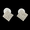 Fashionable Wedding Rhinestone Necklace and Stud Earring Jewelry Sets SJEW-R046-05-7