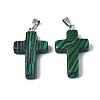 Synthetic Malachite Pendants G-J354-01A-2