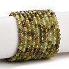 Natural Green Garnet Beads Strands GG-CBA77FB-B11-4mm-2