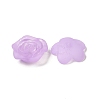 Frosted Transparent Acrylic Beads OACR-U006-03H-2