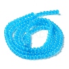 Baking Paint Imitation Jade Glass Round Bead Strands DGLA-Q021-4mm-13-4