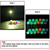 36Pcs Glow in the Dark Acrylic Straight Barbell Tongue Rings Set FS-WG0C136-01-4