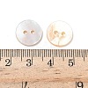 2-Hole Shell Flat Round Buttons BUTT-P012-09-4