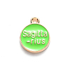 Alloy Enamel Pendants ENAM-S124-01A-06F-3