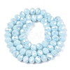 Electroplate Glass Beads Strands EGLA-A044-P8mm-B06-3