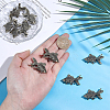 10Pcs Brass Fish Figurines Ornaments DJEW-ME0001-13AB-3