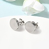304 Stainless Steel Stud Earrings EJEW-L309-01C-P-2