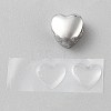 Heart 925 Sterling Silver European Beads STER-WH0010-59-1