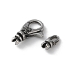 316 Stainless Steel Lobster Claw Clasps Sets STAS-D303-10AS-03-2