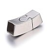 304 Stainless Steel Magnetic Clasps with Glue-in Ends STAS-E440-44P-2