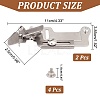 Iron Sewing Machine Presser Foot with Screws FIND-WH0110-601-3