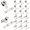 60Pcs 2 Styles Brass Adjustable Jean Button Pins KK-GF0001-21P-1