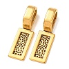 Tibetan Style Alloy Glue-on Flat Pad Bails LS-TIBE-4710-AG-RS-1