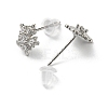 Christmas Theme Brass Stud Earrings LS-EJEW-D062-01K-P-2