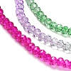 Transparent Painted Glass Beads Strands X1-DGLA-A034-T2mm-A06-4