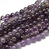 Natural Amethyst Round Bead Strands G-I168-08-6mm-1