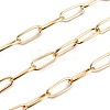 Ion Plating(IP) 304 Stainless Steel Paperclip Chains CHS-F010-01B-G-01-2
