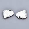 Rack Plating Hammered Alloy Pendants PALLOY-T077-98S-RS-3