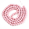 Baking Paint Glass Beads Strands DGLA-N012-8mm-01-2