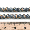 Baking Paint Glass Beads Strands DGLA-N010-4mm-09-4