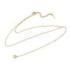 304 Stainless Steel Crystal Rhinestone Heart Long Tassel Y Necklaces for Women SA-CBA48C7-05G-2