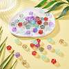 80Pcs 4 Styles Transparent Glass Beads GLAA-TA0003-81-5