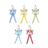 5Pcs Iridescent Acrylic Pendants PALLOY-TA00286-1