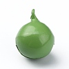 Baking Paint Brass Bell Pendants KK-WH0044-35H-3