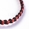 Waxed Polyester Cord Braided Bead Bracelets BJEW-JB04341-02-4