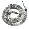 Natural Green Rutilated Quartz Beads Strands G-T108-08-2