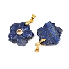 Dyed Natural Lapis Lazuli Carved Pendants G-A315-01G-04-2