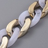 Handmade Imitation Gemstone Style Acrylic Curb Chains AJEW-JB00524-02-1