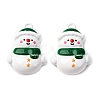 Christmas Themes Baking Paint Alloy Pendants FIND-G097-02I-1