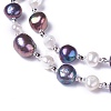 Natural Pearl Beaded Necklaces NJEW-L169-02D-2