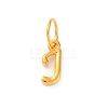 925 Sterling Silver Letter Charms with Jump Rings LS-STER-R008-01G-J-1