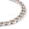 Brass Cuban Link Chain Bracelets BJEW-H537-05AS-3