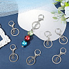 24Pcs Alloy Keychain Clasps KEYC-SC0001-82P-3