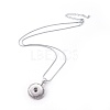 Trendy Snap Necklace Making NJEW-S102-3